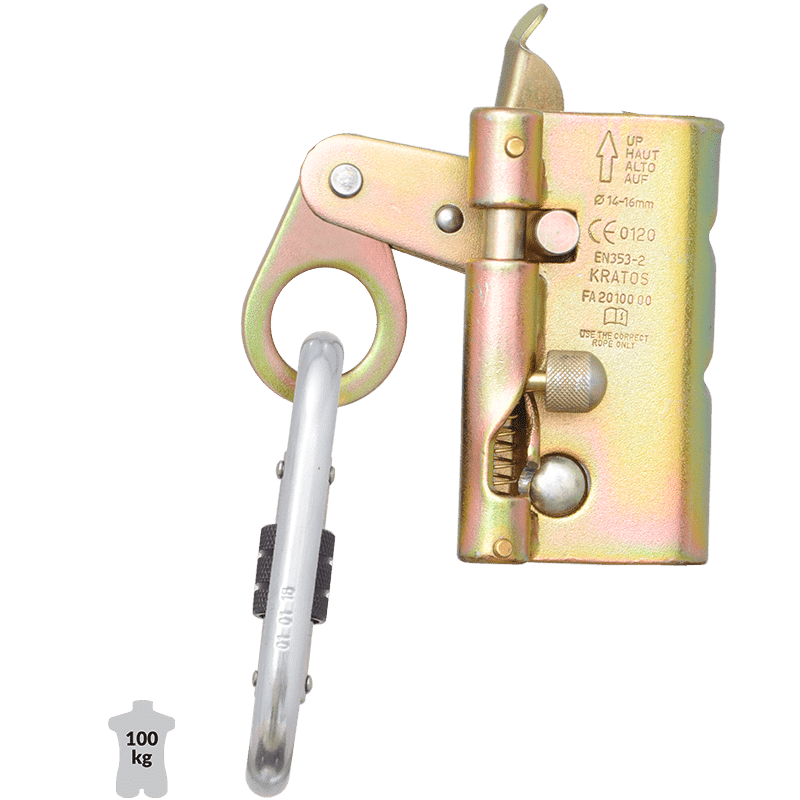 ANTI-CHUTE COULISSANT VERTICAL À CORDE - COULISSEAU OUVRANT | Corderie Dor Maroc