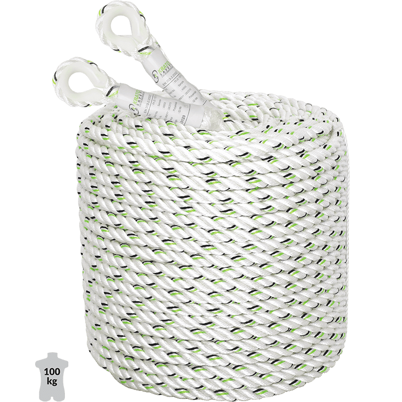 ANTI-CHUTE COULISSANT VERTICAL À CORDE - SUPPORT ASSURAGE EN CORDE | Corderie Dor Maroc