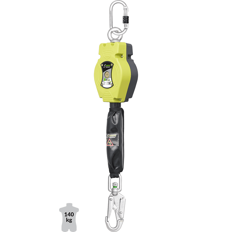 ANTI-CHUTE RAPPEL AUTOMATIQUE À SANGLE - AVEC ABSORBEUR | Corderie Dor Maroc